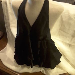 Liz Lange  Maternity  swim top  black  size M